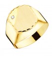 Chevalière Or Homme Alan 18K Zircon
