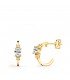 Pendientes para mujer en oro amarillo 18k