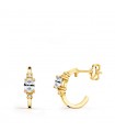 Créoles Paradise Zircon Or Jaune 18K