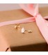Boucles d'oreilles Fille Licorne Or Jaune 18K