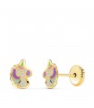 Kinder-Ohrringe 750er Gold Einhorn 21275