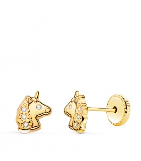 Pendientes para niña de unicornio