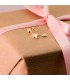 Einhorn Kinder-Ohrringe 18K Gold, Ohrstecker 7 mm 21276 - Wunderschöne Tiere Ohrstecker