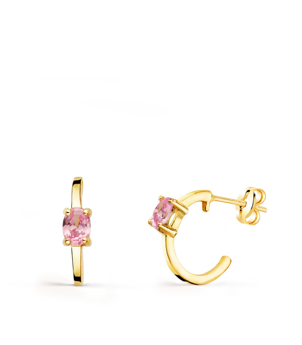 Créoles Paradise Glam Rose Or Jaune 18K