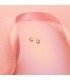 Pendientes para bebé con unicornio en oro amarillo