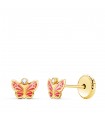 Kinder-Ohrringe 750er Gold Schmetterling 21281