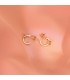 Créoles Paradise Glam Rose Or Jaune 18K