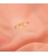 Orecchini a cerchio in oro giallo 18kt, modello Paradise Cubic Zirconia