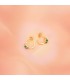 Aros Paradise Esmeralda Oro Amarillo 18K - pendientes de aro mujer