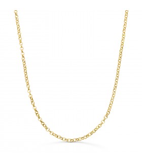 Catenina oro maglia Rolò 2,5 mm 50 cm, collane da donna 18 kt - Gioielleria Alda