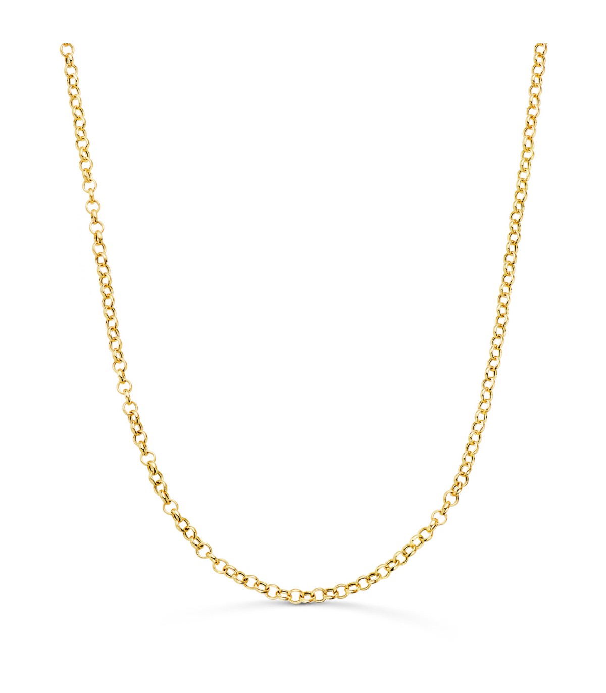 Catenina oro maglia Rolò 2,5 mm 50 cm, collane da donna 18 kt - Gioielleria Alda