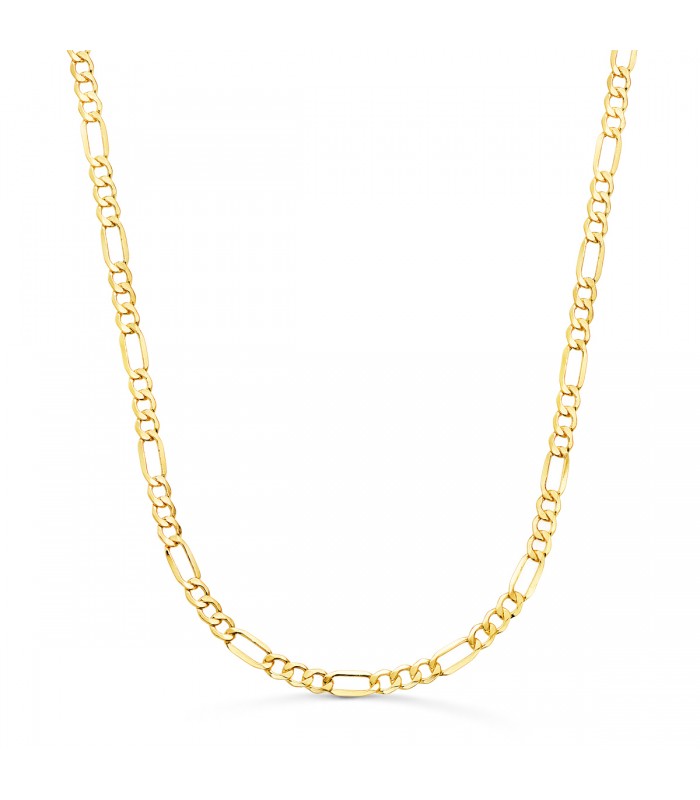 ALDA JOYEROS, joyería online | Cadena Fígaro Oro Amarillo 18K 3 mm 50cm | comprar joyas de hombre on line