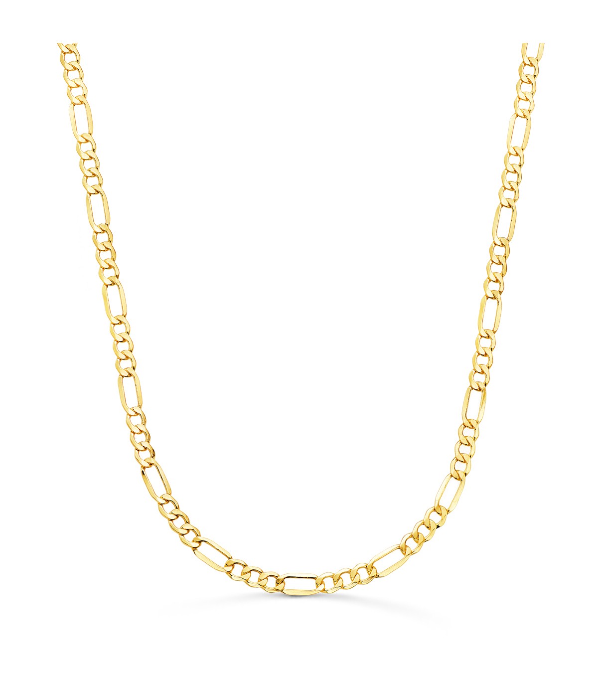 ALDA JOYEROS, joyería online | Cadena Fígaro Oro Amarillo 18K 3 mm 50cm | comprar joyas de hombre on line