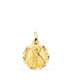 Médaille Vierge del Mar Sculptée 18K 16mm
