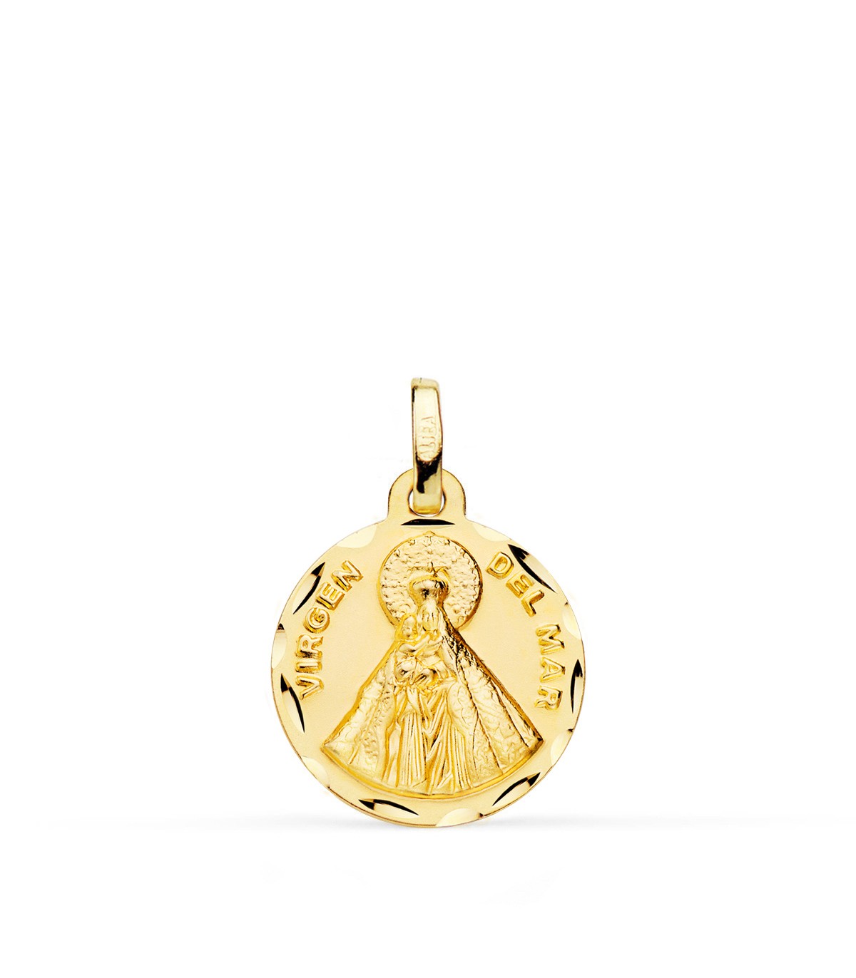 Médaille Vierge del Mar Sculptée 18K 16mm