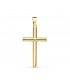 Kreuz-Anhänger Glanz | christliches Kreuz Damen, Herren, Gelbgold 750 25mm