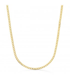 Chaîne Gourmette 2 mm Or 18K 50 cm