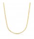 Chaîne en or jaune avec maille gourmette cubaine, 60 cm x 2,5 mm - Collier chaîne pour homme.
