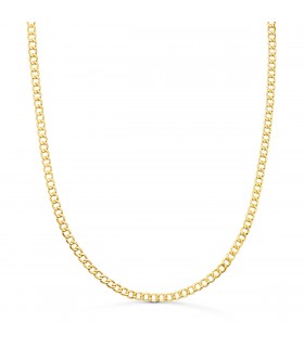 Cadena de oro amarillo 18 ktes barbada