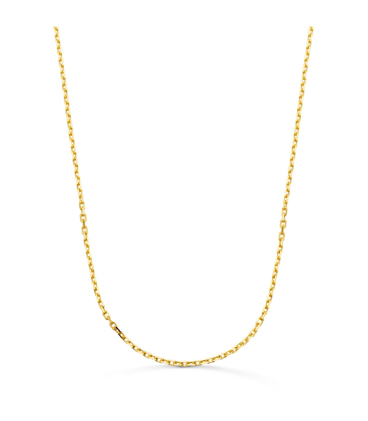 Cadena Forzada 1.9 mm Oro 18K 60 cm - cadenas de hombre