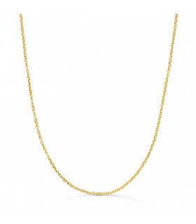 Cadena de oro amarillo 18 ktes para mujer forzada