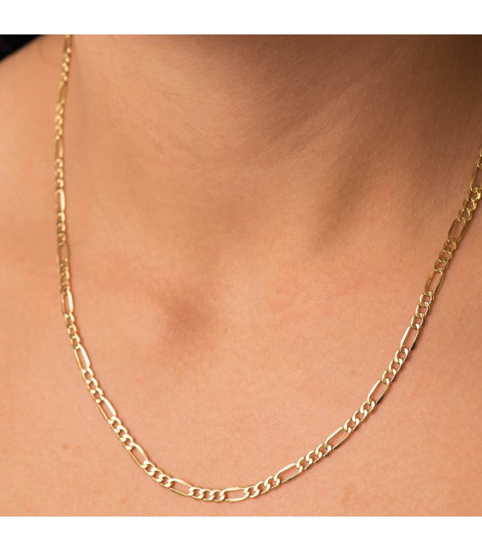 ALDA JOYEROS, joyería online | Cadena Fígaro Oro Amarillo 18K 3.5 mm 50cm | comprar joyas de hombre on line