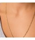 cadenilla para mujer - Cadena Oro 18K 3x1 2.5 mm 60cm