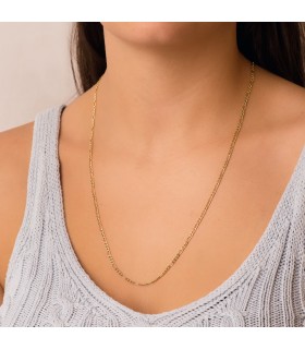 cadenilla para mujer - Cadena Oro 18K 3x1 2.5 mm 60cm
