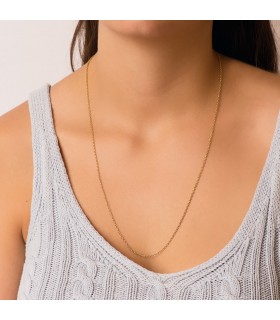 Collane a catena da uomo e donna in oro 750 - Modello a maglia Rolo 1,9 mm 18 Kt 50 cm