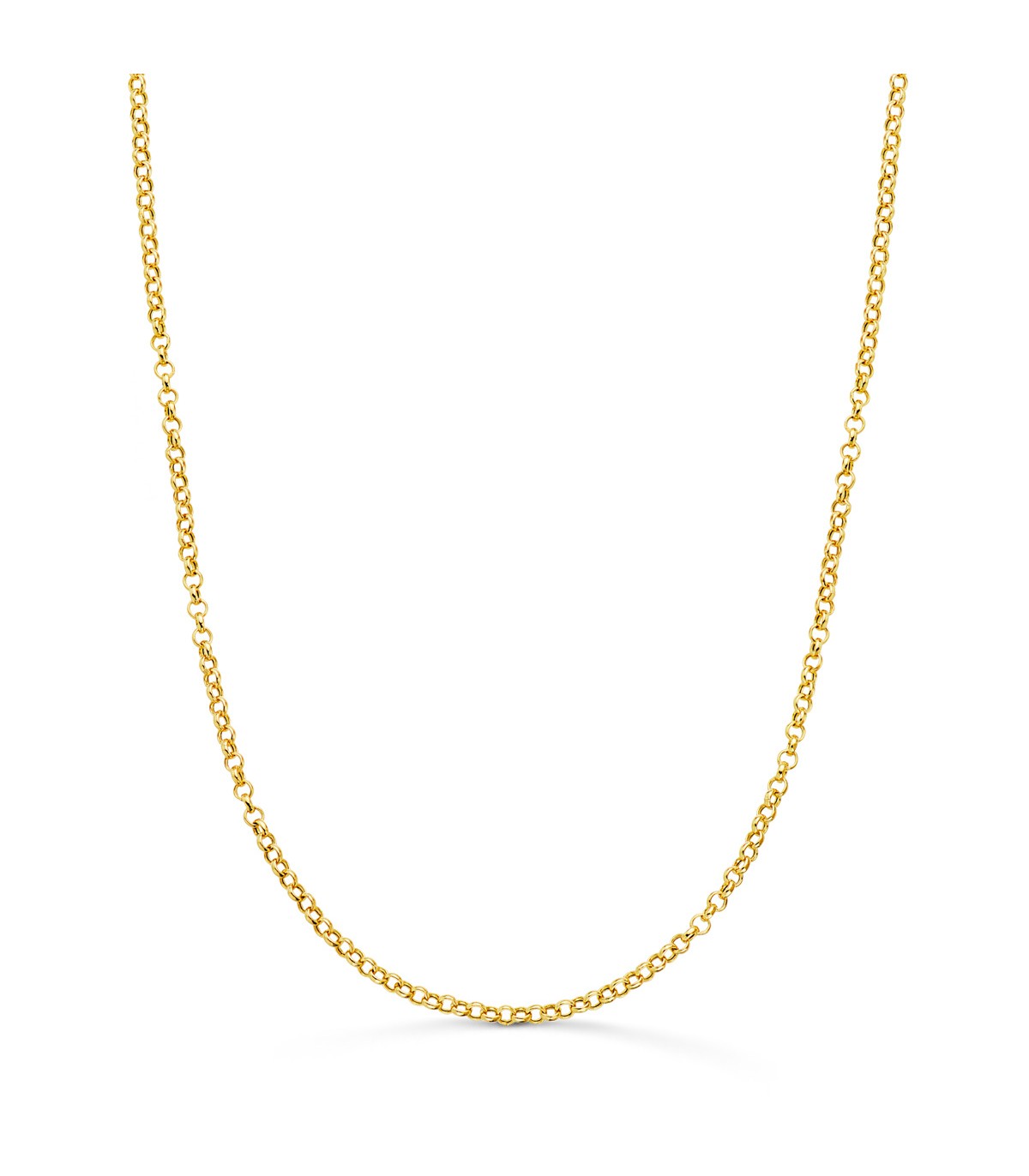 Chaîne Jaseron 2 mm Or 18K 50 cm