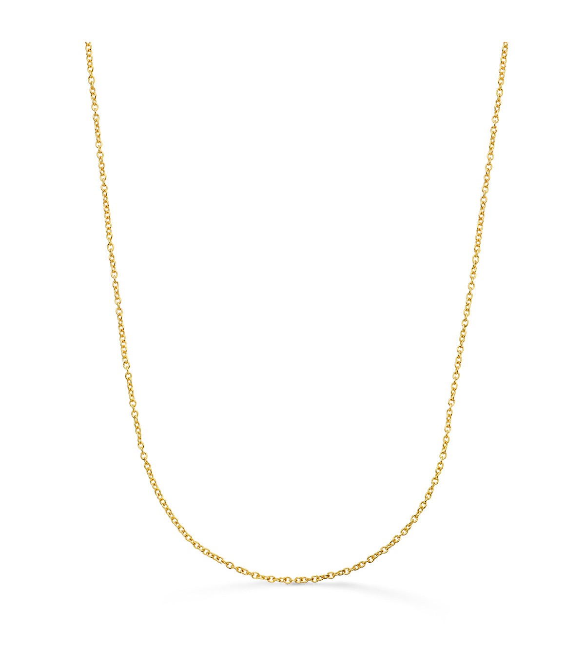 Catenina maglia Rolo' 1,2 mm oro 18kt 40 cm, collane da donna in oro giallo