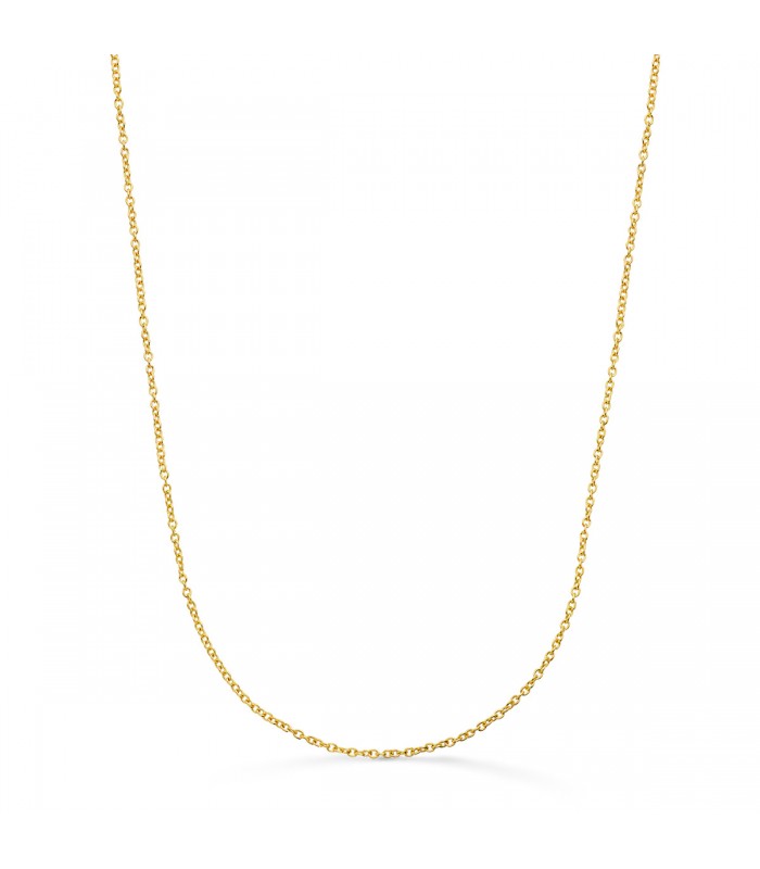 Cadena de oro amarillo 18 ktes para mujer forzada