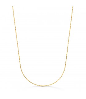 Collane a catena da donna - Modello a maglia rolo 1mm 45 cm in oro giallo 750