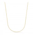 Chaîne jaseron 1mm Or 18K 45 cm