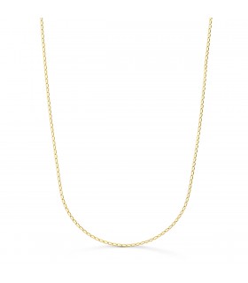 Catena oro sottile a maglia allungata Cheval -  Collana catenina da donna 1mm 45cm
