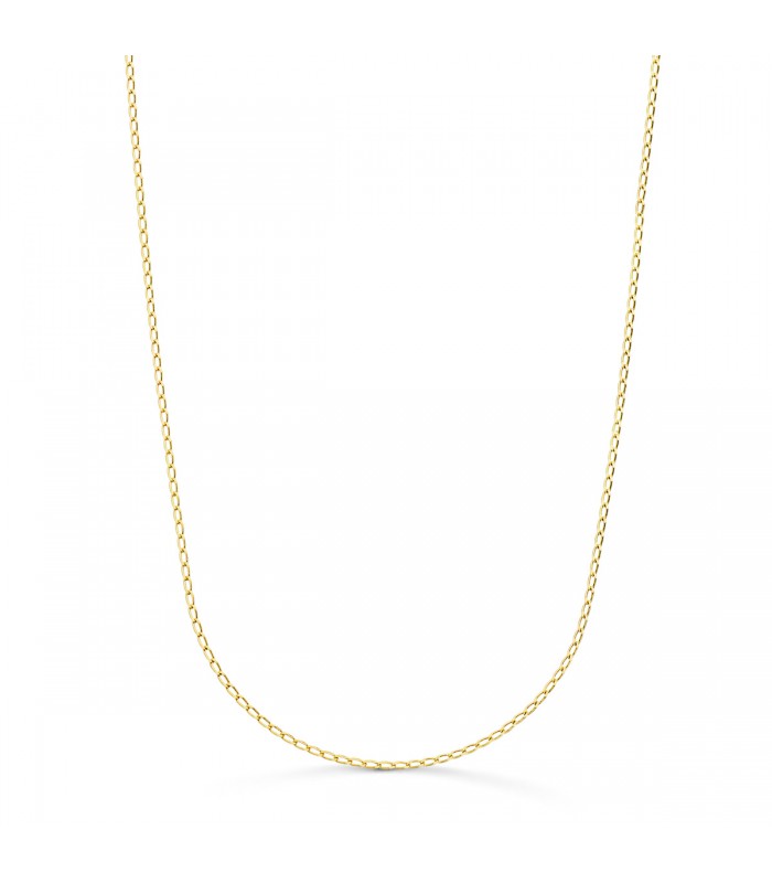 Cadena bilbao para mujer de oro amarillo 18 ktes