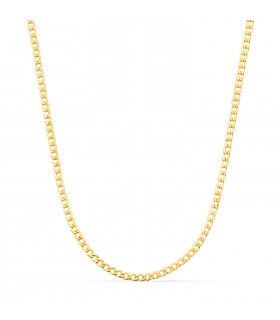 Cadena de hombre oro amarillo barbada