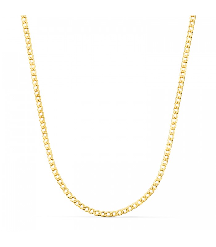 Cadena de hombre oro amarillo barbada