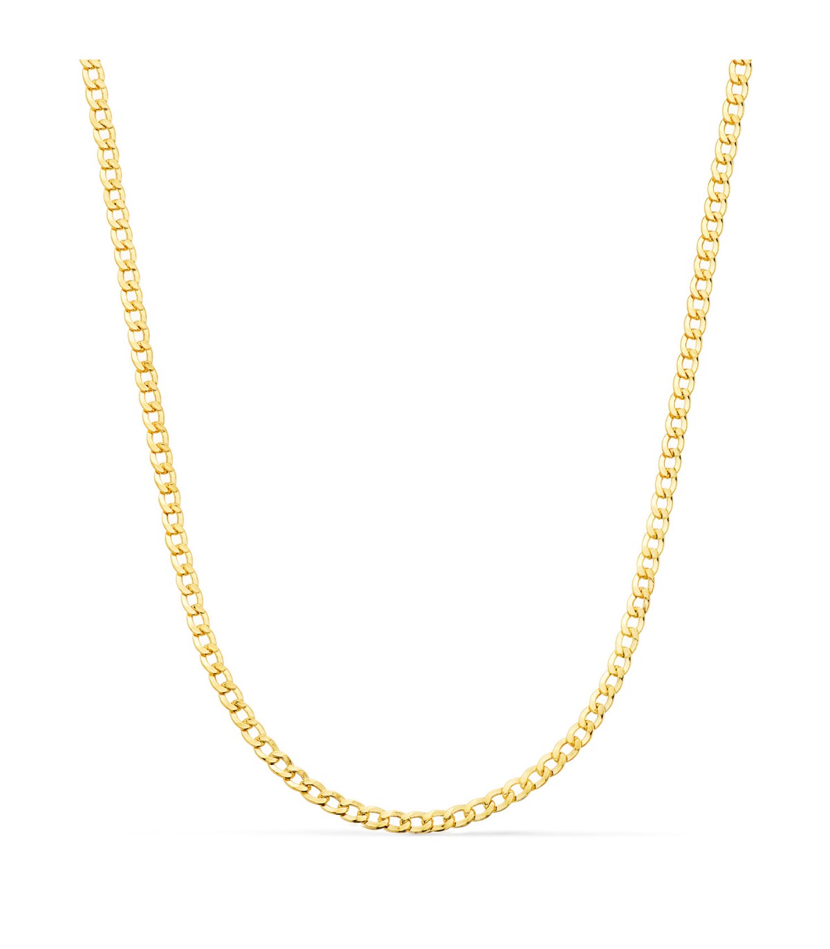 Cadena de hombre oro amarillo barbada