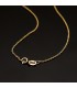 Cadena de oro amarillo 18 ktes para mujer forzada