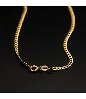 Cadena de hombre oro amarillo barbada