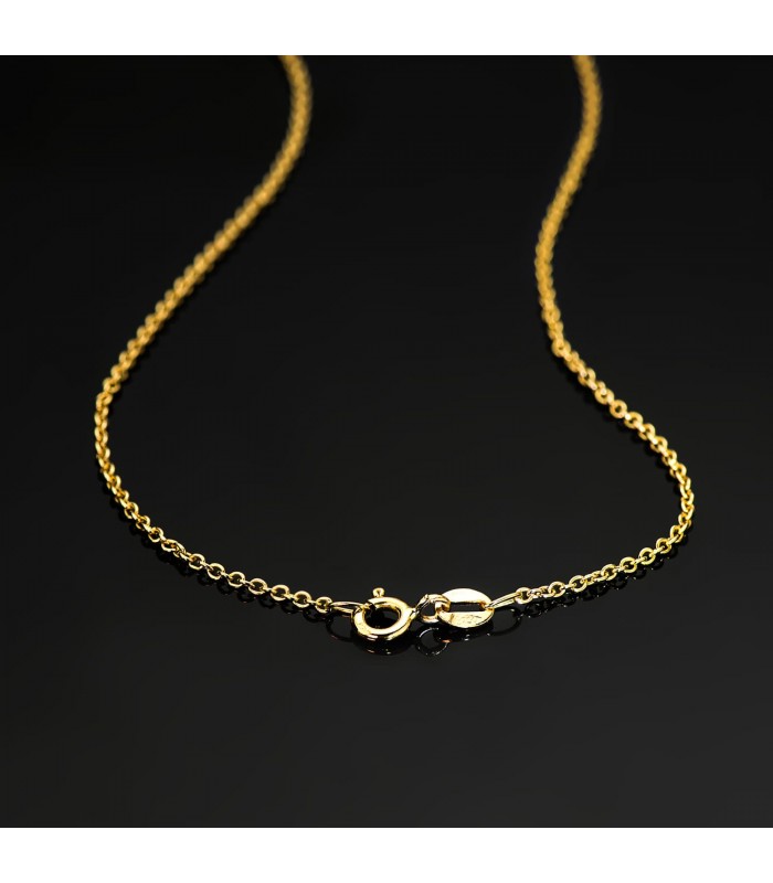 Cadena de oro amarillo para mujer - Cadenilla Rolo 1,5 mm 45 cm Oro  18 Kilates