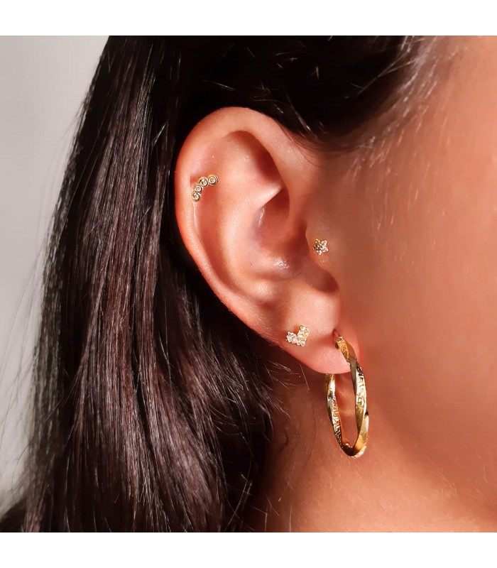 pendientes de oreja - piercings oreja de oro