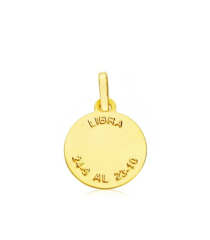 Pendentif Zodiaque Balance sculpté 18 Carats 13mm