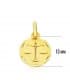 Pendentif Zodiaque Balance sculpté 18 Carats 13mm