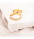 Alliance pour mariage or 18K. Alliance Livorno 3.5 mm. Or jaune 18K.