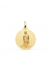 Médaille 18K Vierge Guadalupe Mexique 18mm Mate