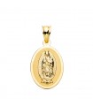 Médaille 18K V. Guadalupe Mexique 21mm Oval Brillant