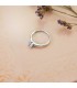Bague de fiançailles pour femme modèle Parisee. Bague or blanc 750/1000.