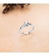 Bague diamant et or blanc Parisee 750/1000. Bagues de fiançailles. Alda Joyeros.
